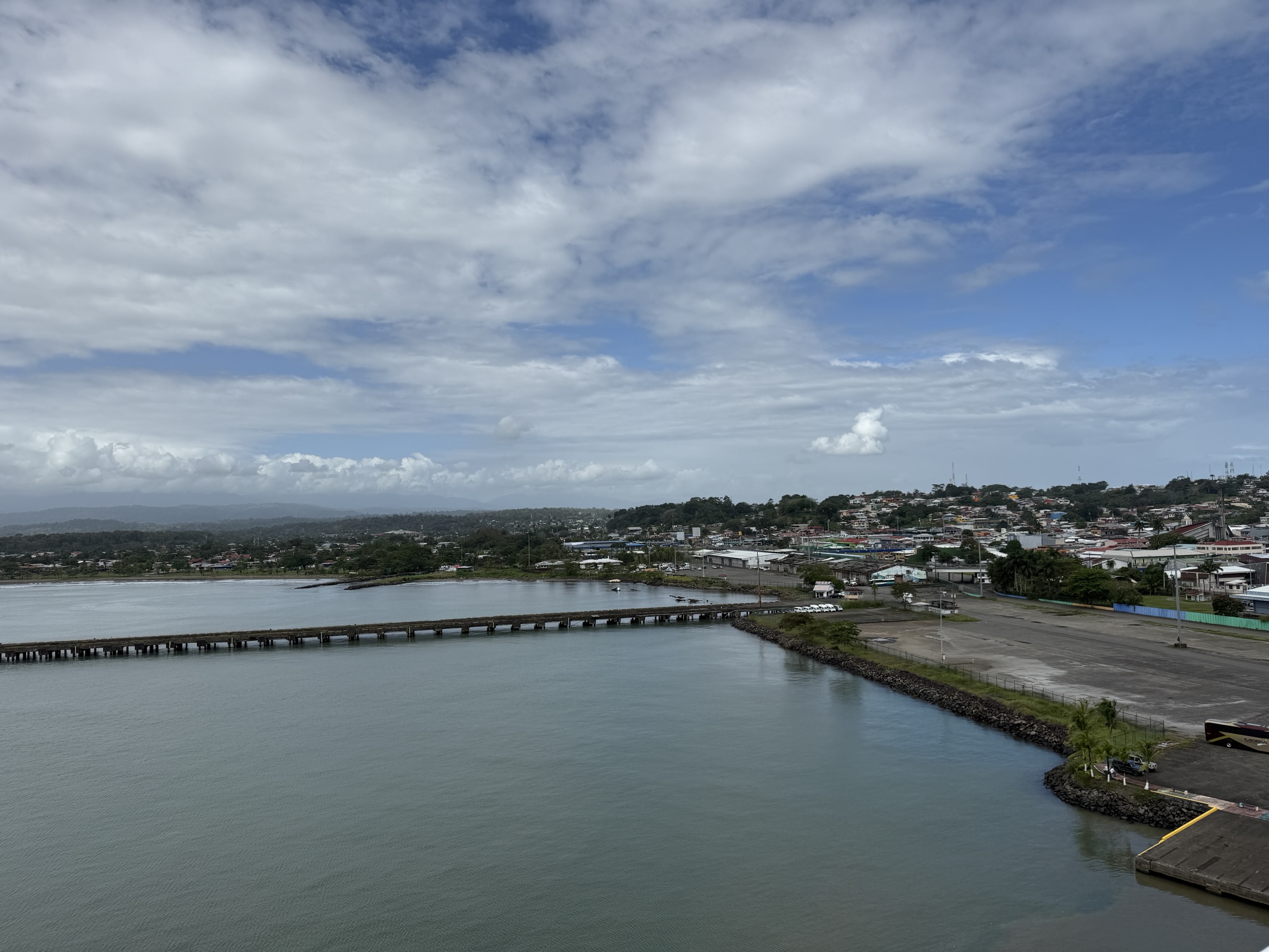 A view of Puerto Limon from the ship