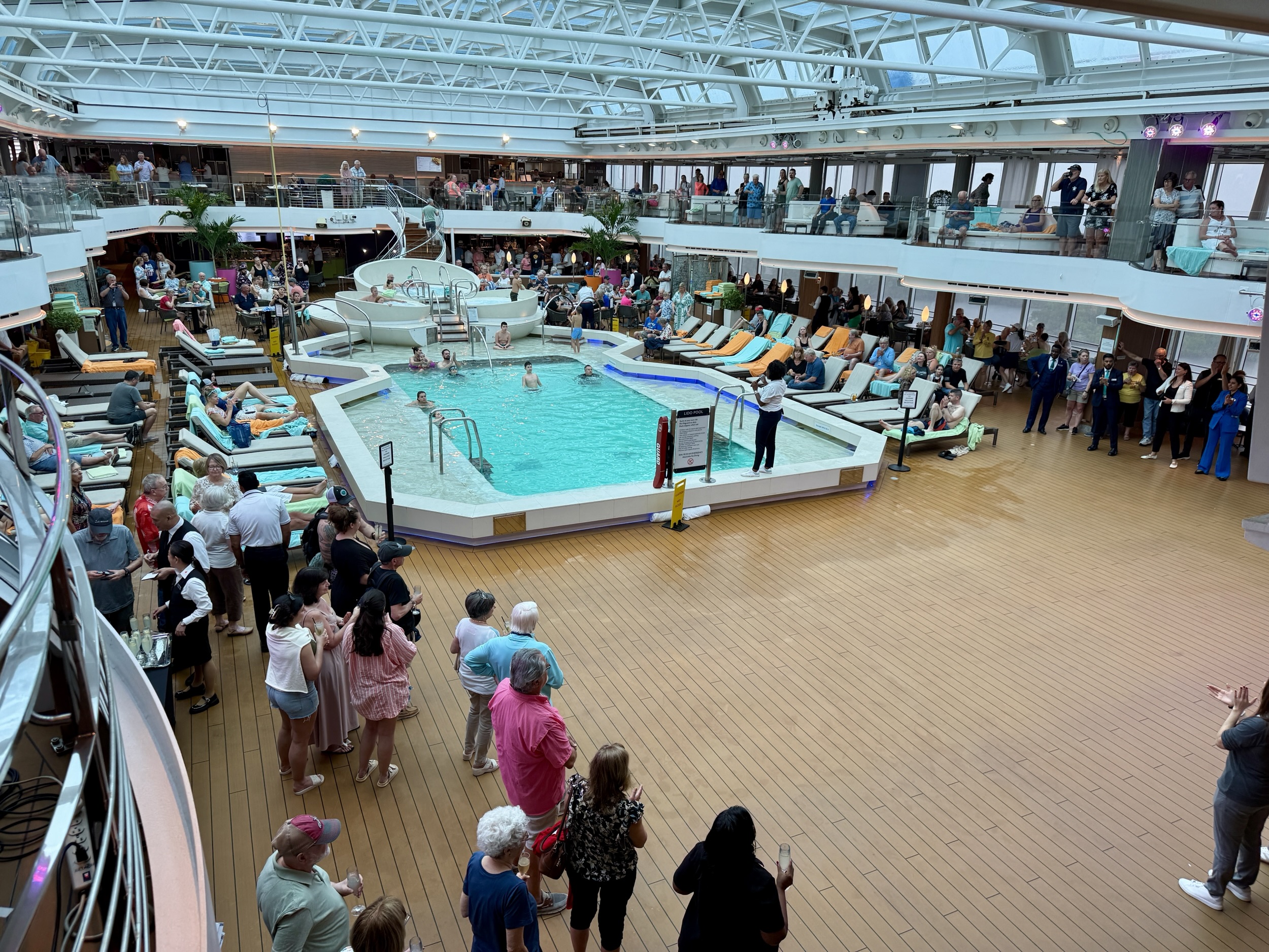 Sailaway party at the Lido Pool on Rotterdam