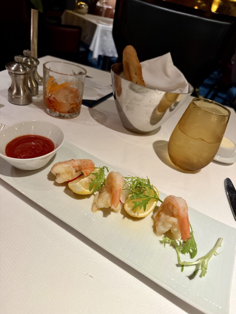 Shrimp cocktail from Pinnacle Grill on Rotterdam