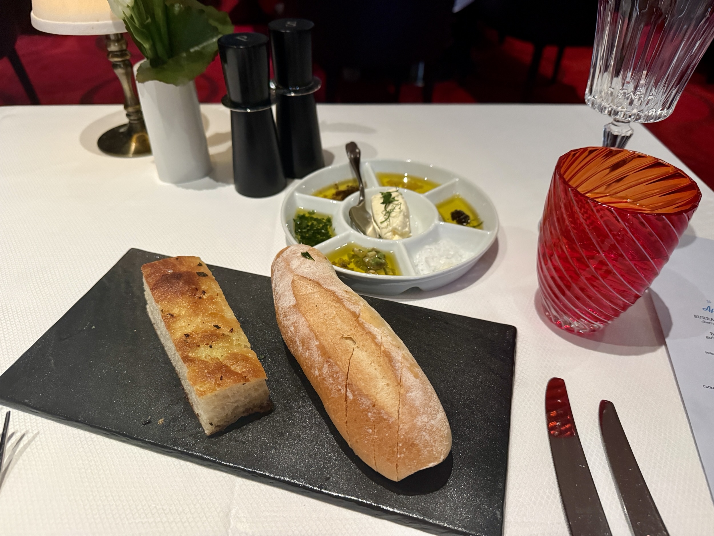 Bread service from Rudi's Sel de Mer on Rotterdam