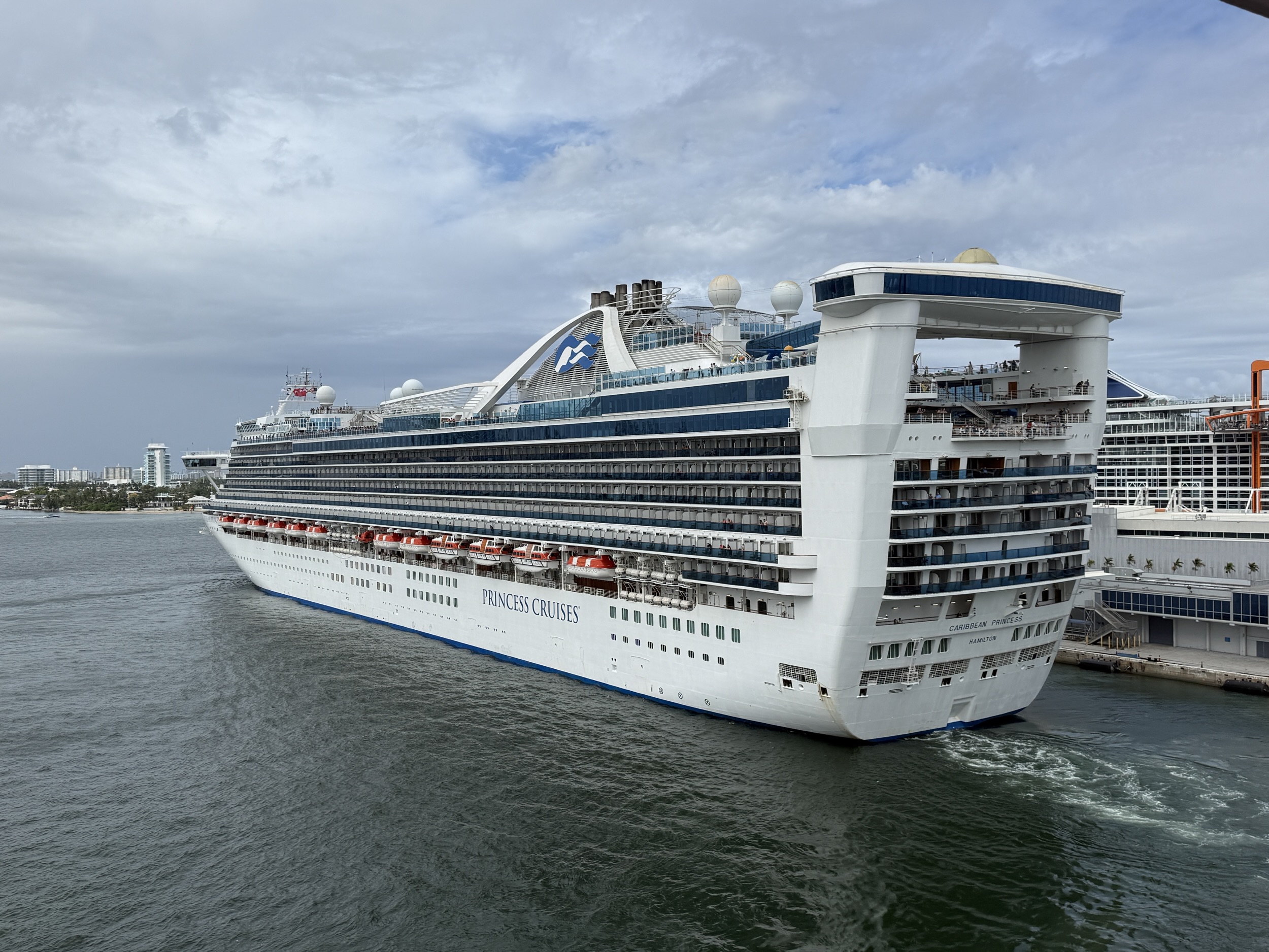 Caribbean Princess in Port Everglades on March 29, 2026