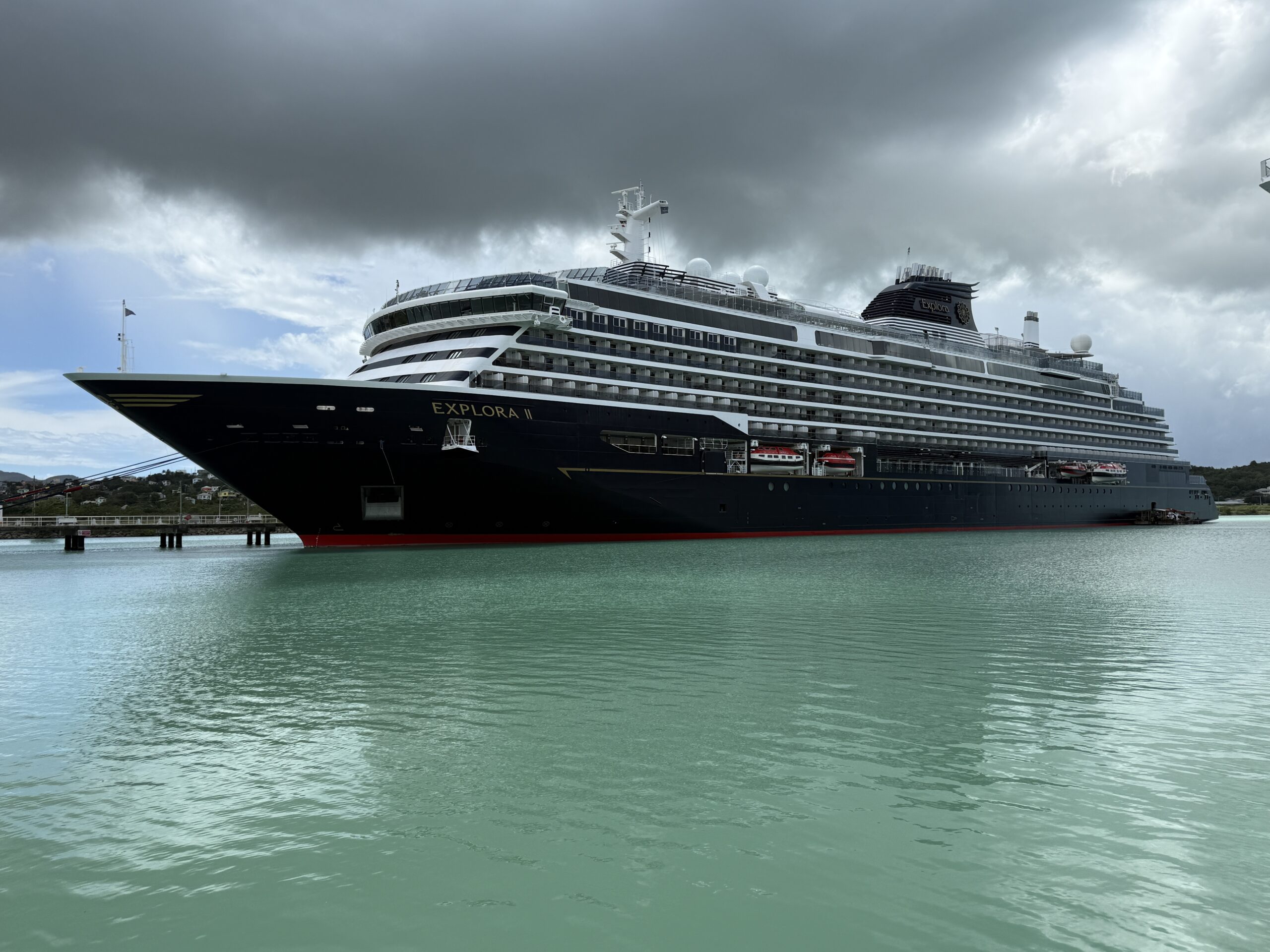 Explora II docked in St. John's on August 3, 2026