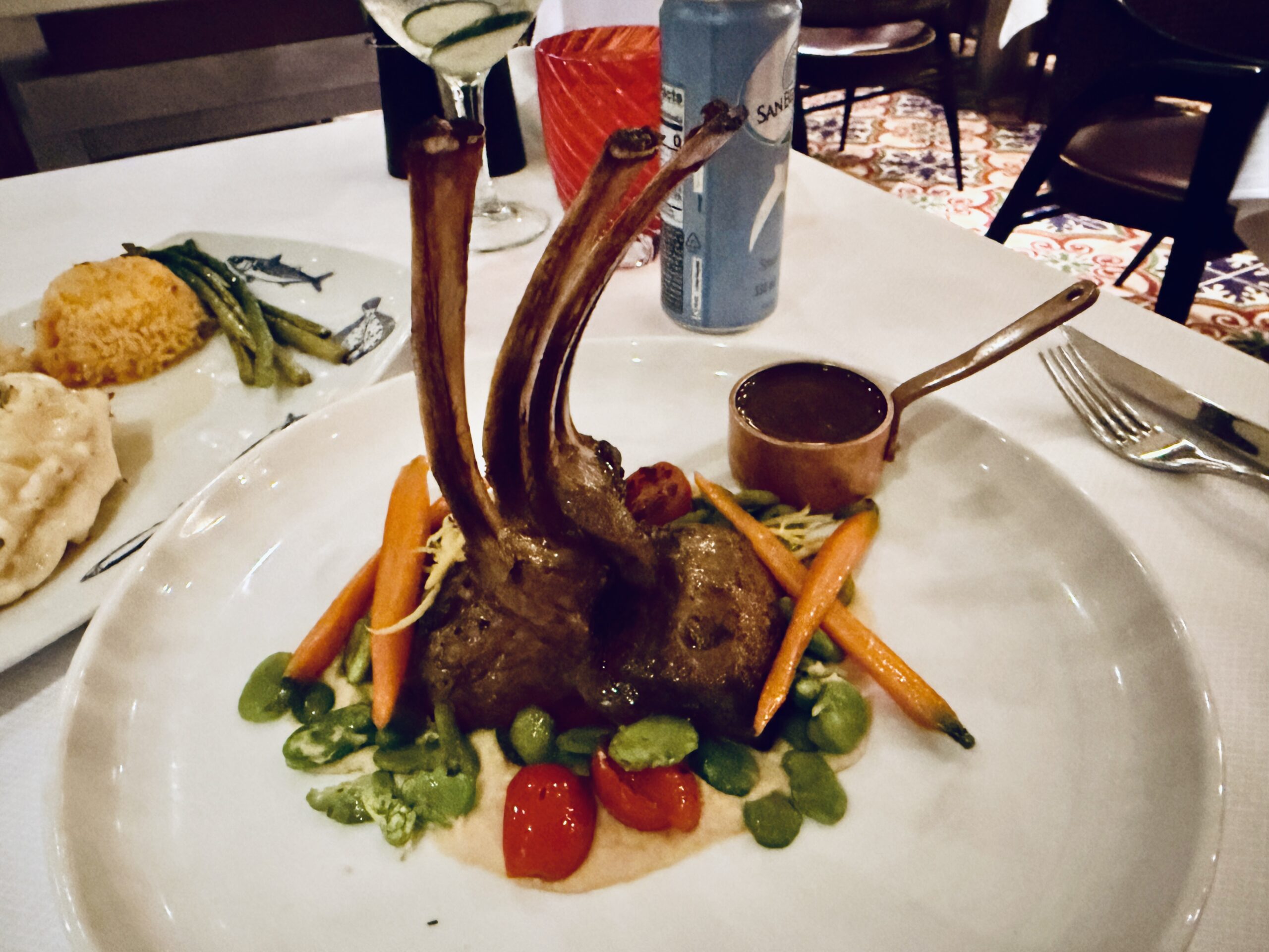 Greek Spiced Lamb Chops from Rudi's Sel de Mer on Koningsdam