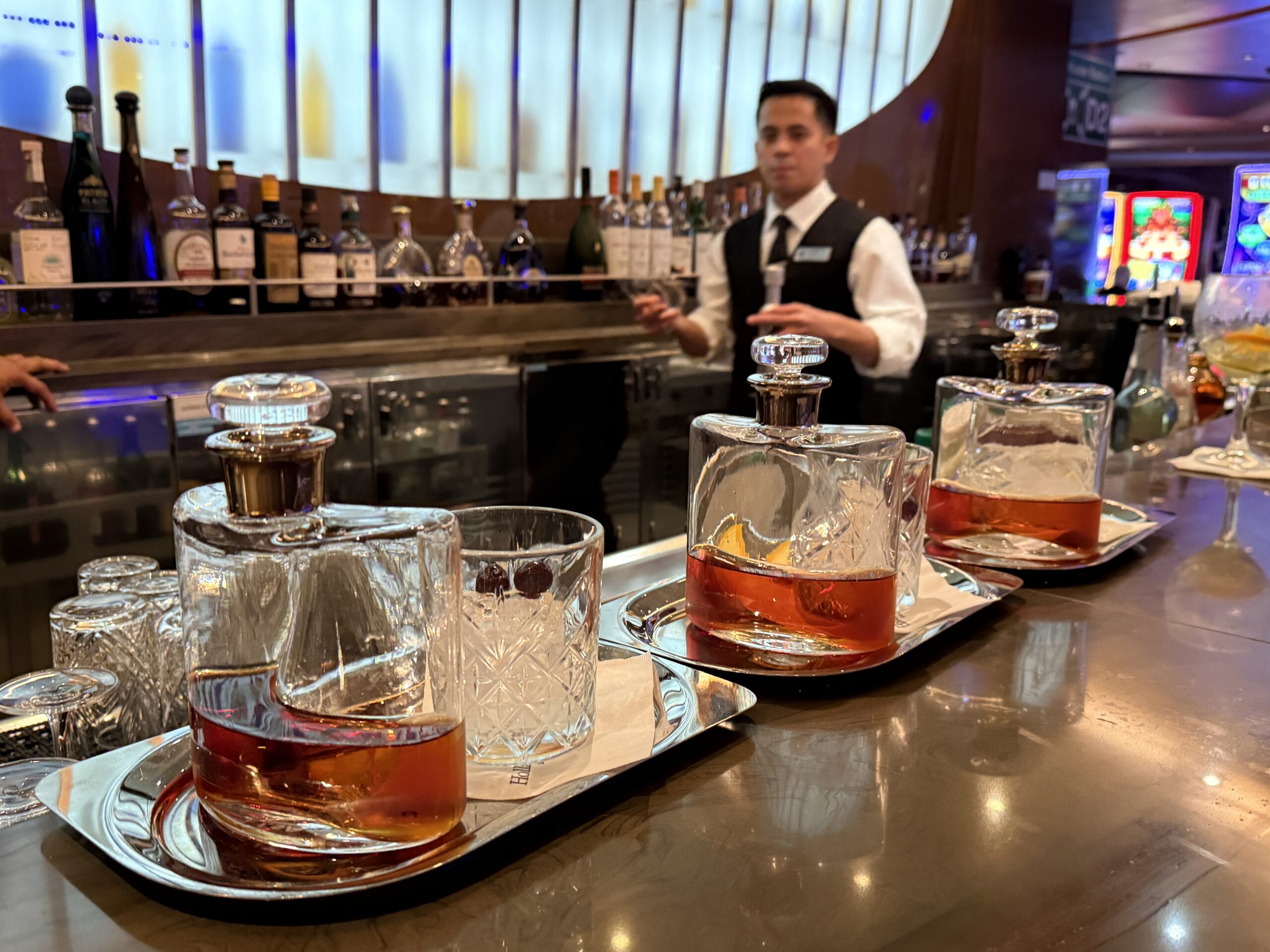 Smoked Old Fashioned from Ocean Bar on Koningsdam