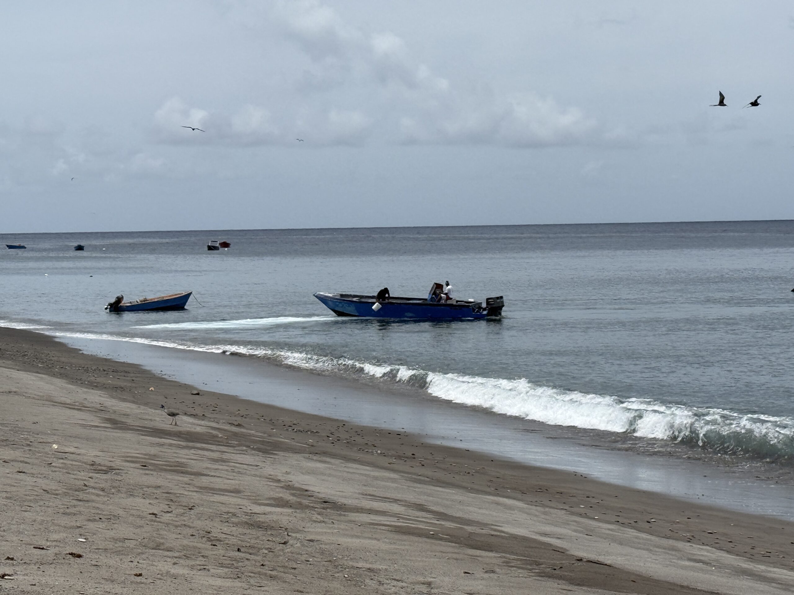 The beach near the deep-water port in Roseau, Dominica