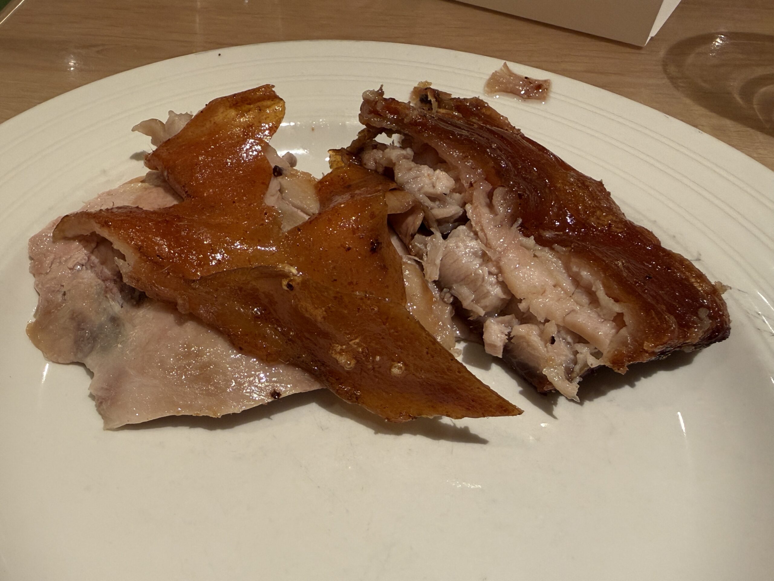 Suckling pig from the Lido Market on Koningsdam