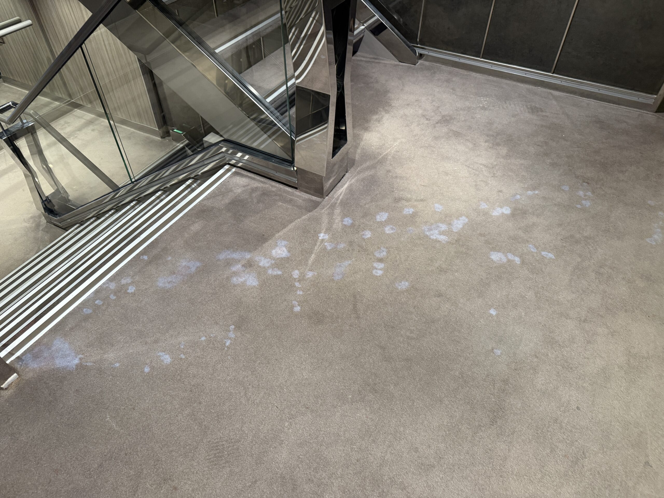 Stained carpet on MSC World America