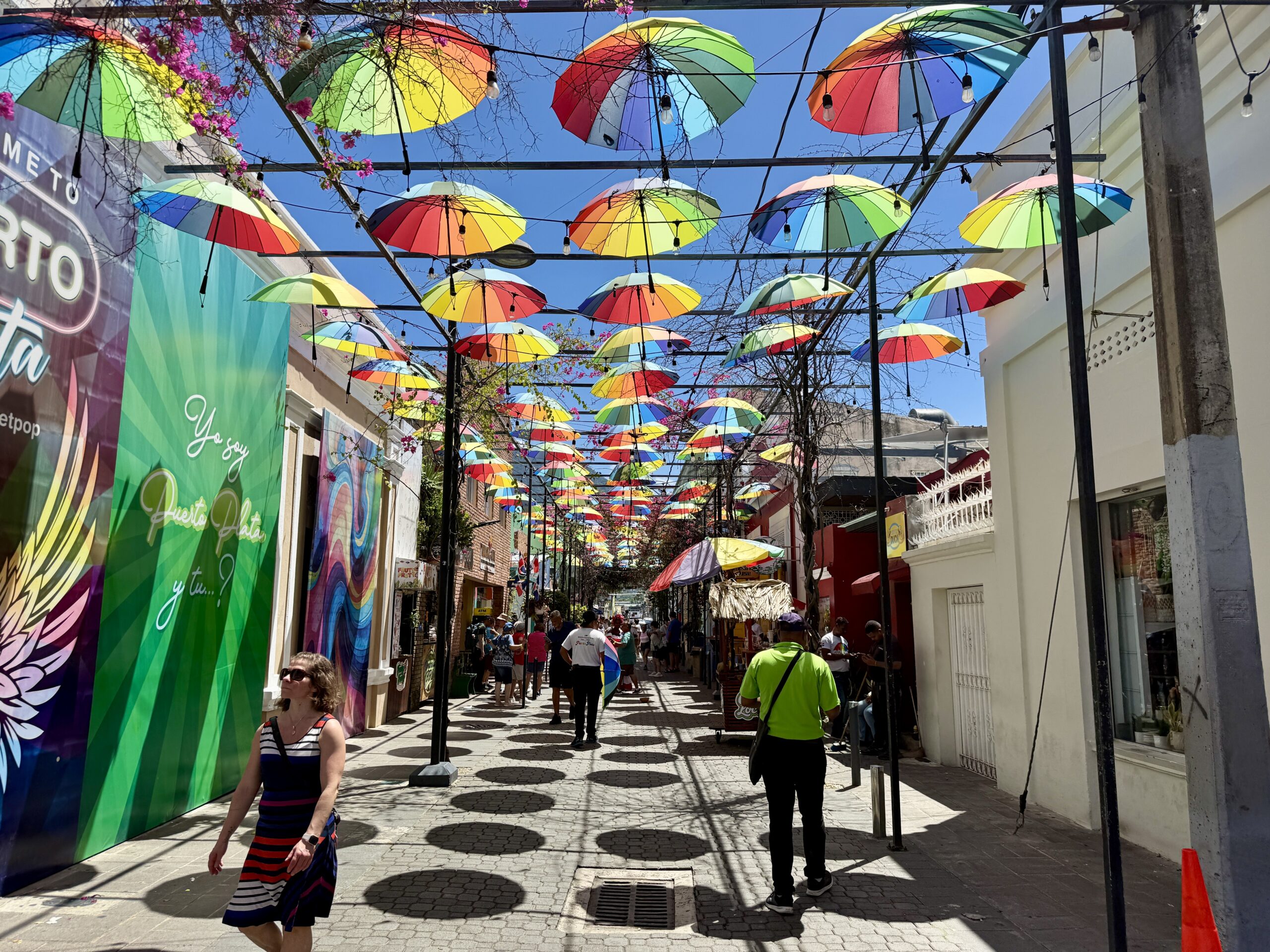 Umbrella Street in Puerto Plata, DR