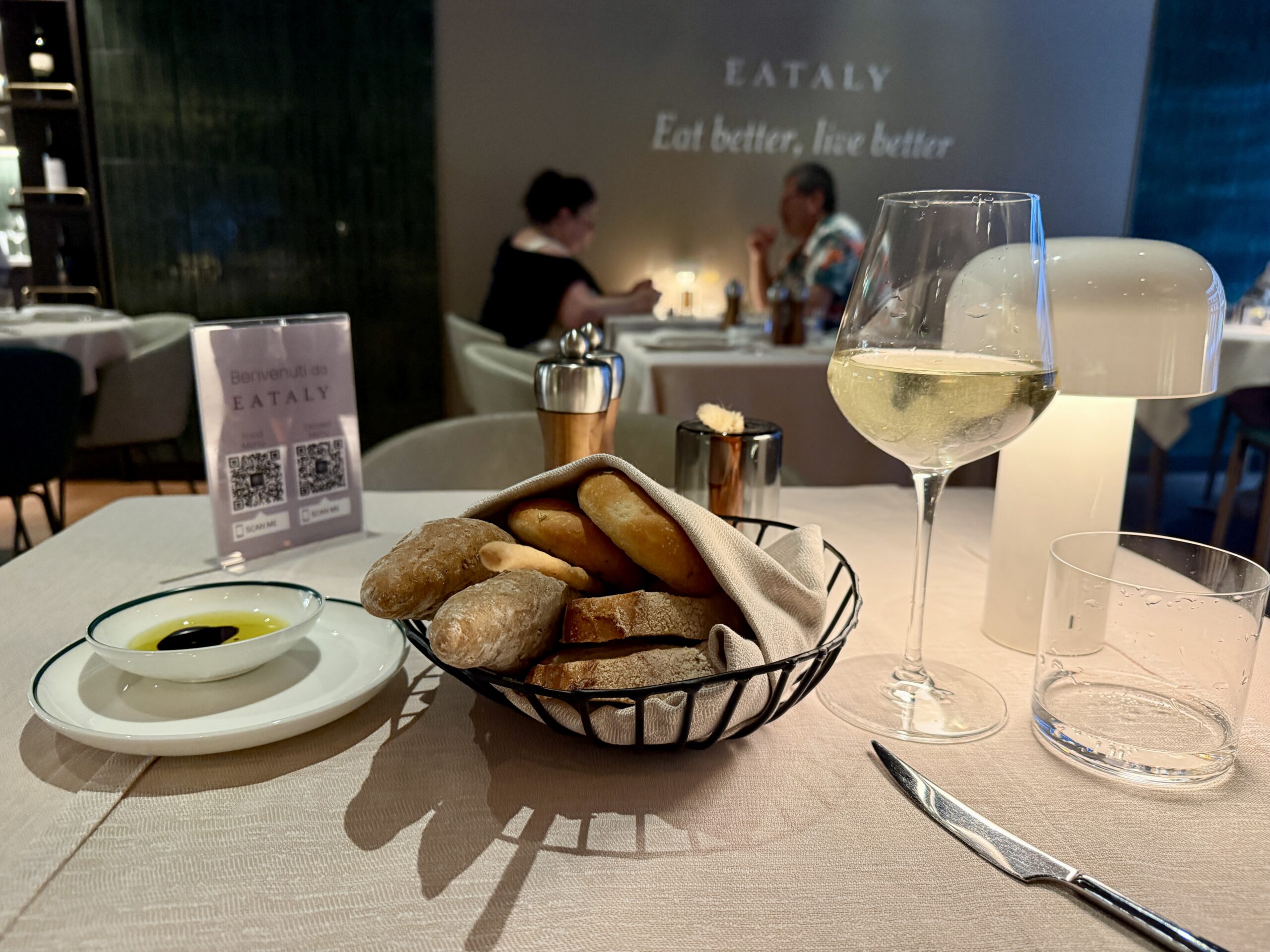 Bread basket from Eataly on MSC World America