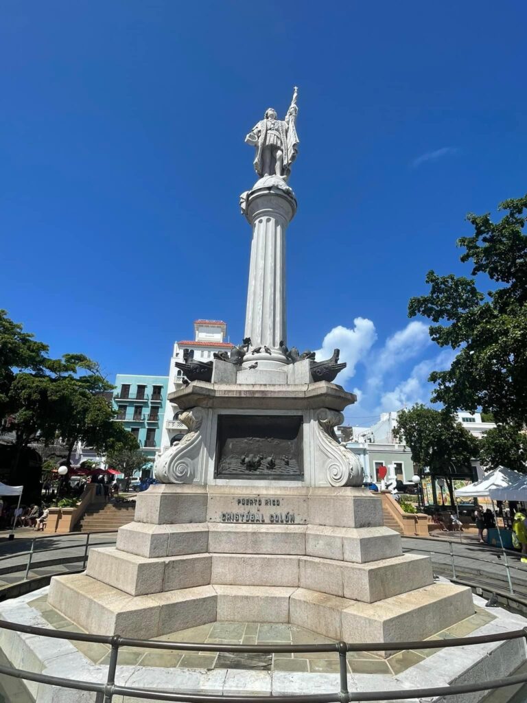 Columbus statue in Plaza Colón ini San Juan
