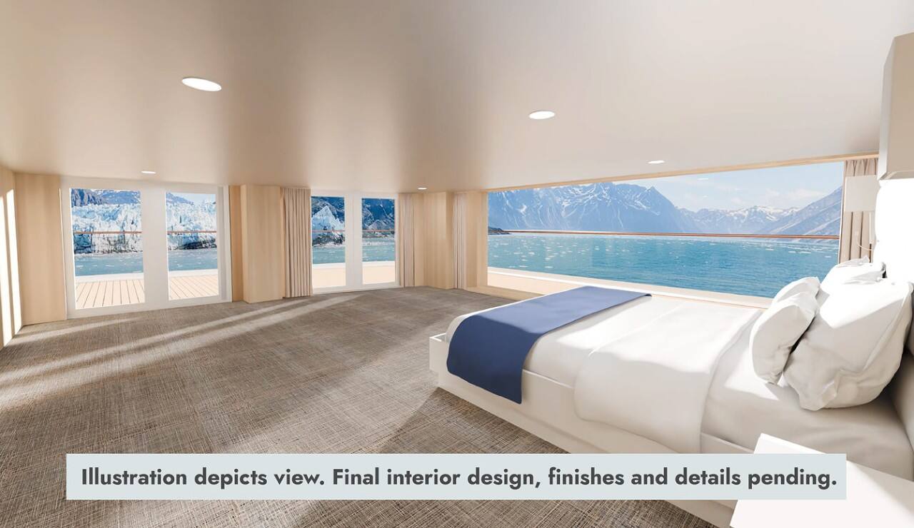 Oosterdam's Pinnacle Suite rendering