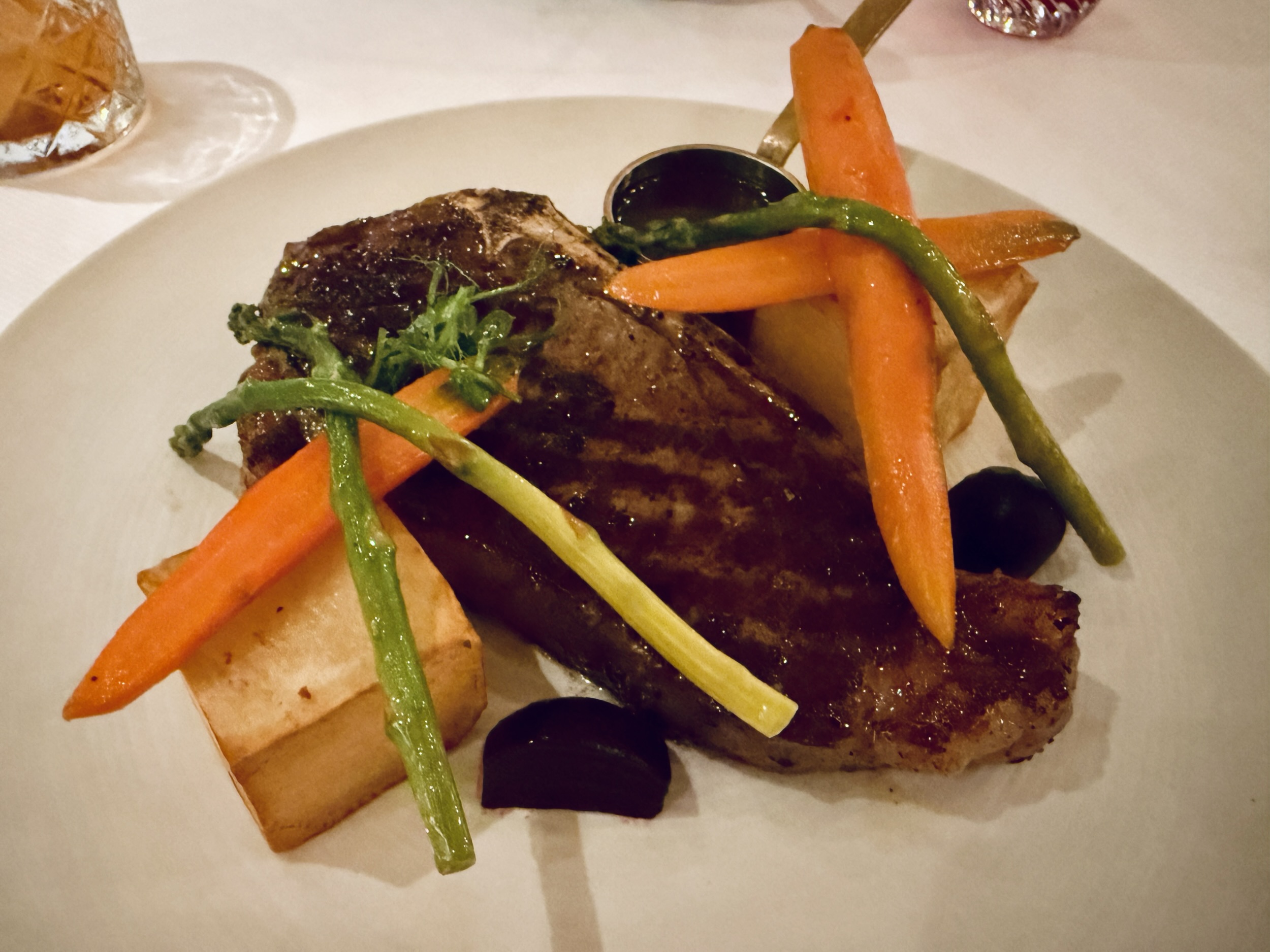 Bone-in strip steak from Rudi's Sel de Mer on Koningsdam
