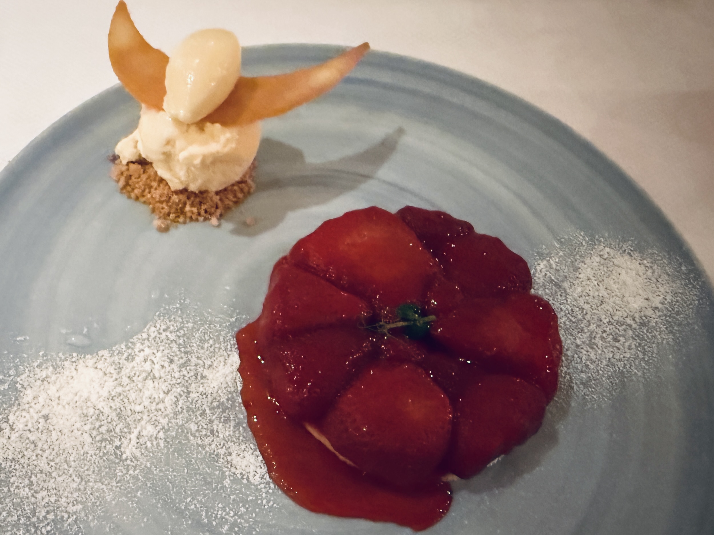 Strawberry tarte from Rudi's Sel de Mer on Koningsdam