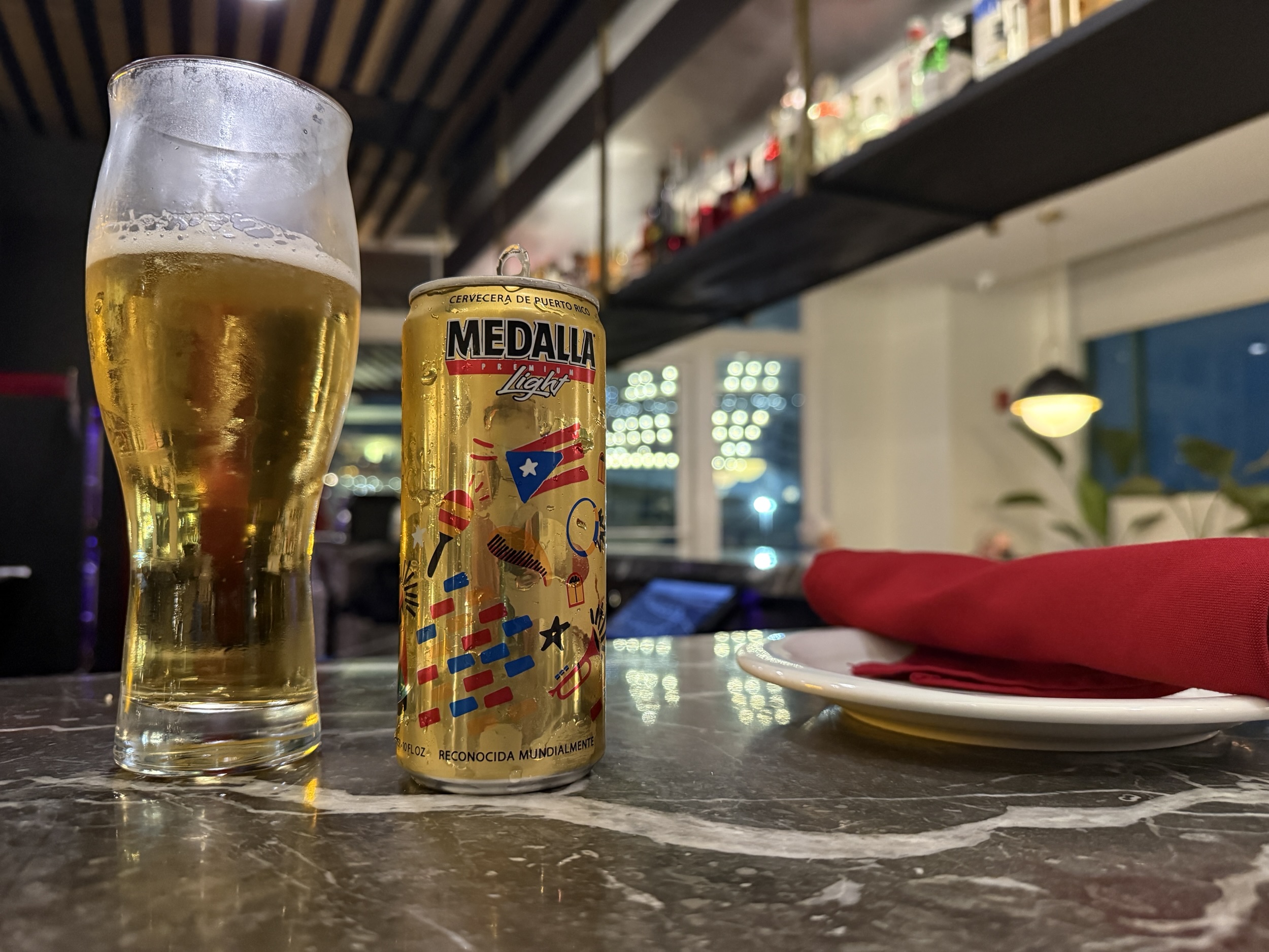 Medalla Light - Puerto  Rican Beer