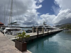 Yachts docked at Yacht Haven Grand in St Thomas