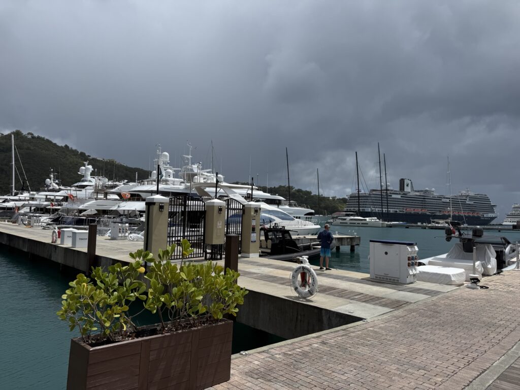 Yachts docked at Yacht Haven Grand in St Thomas