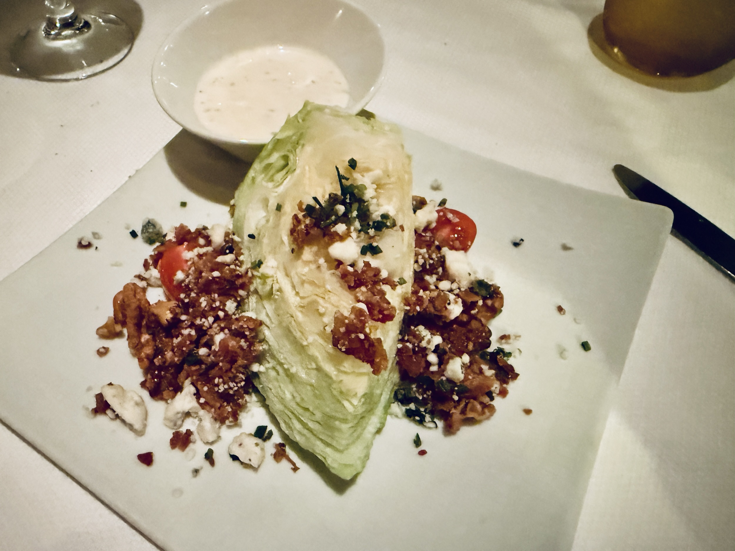 Wedge Salad from Pinnacle Grill on Koningsdam