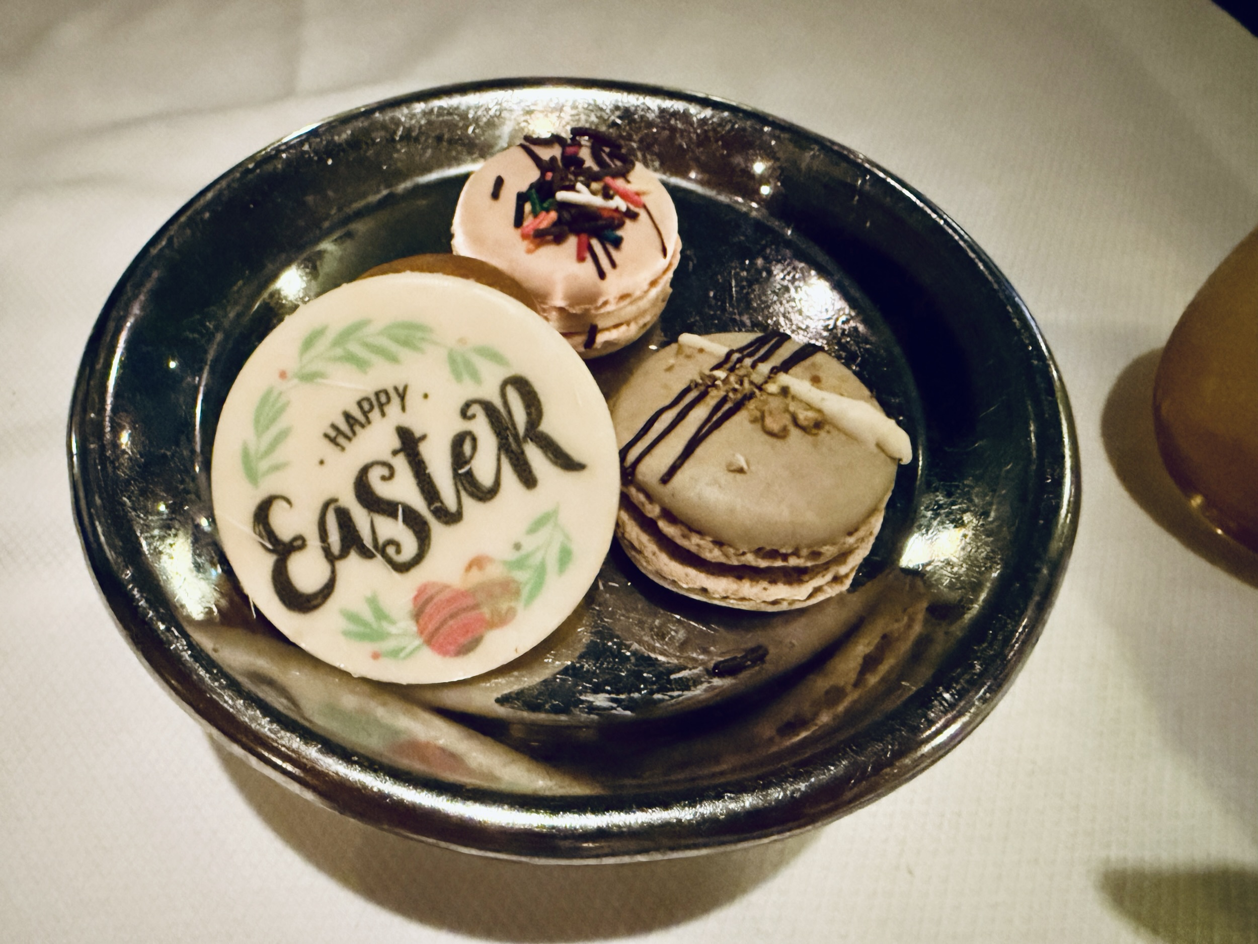 Easter Macarons from Pinnacle Grill on Koningsdam