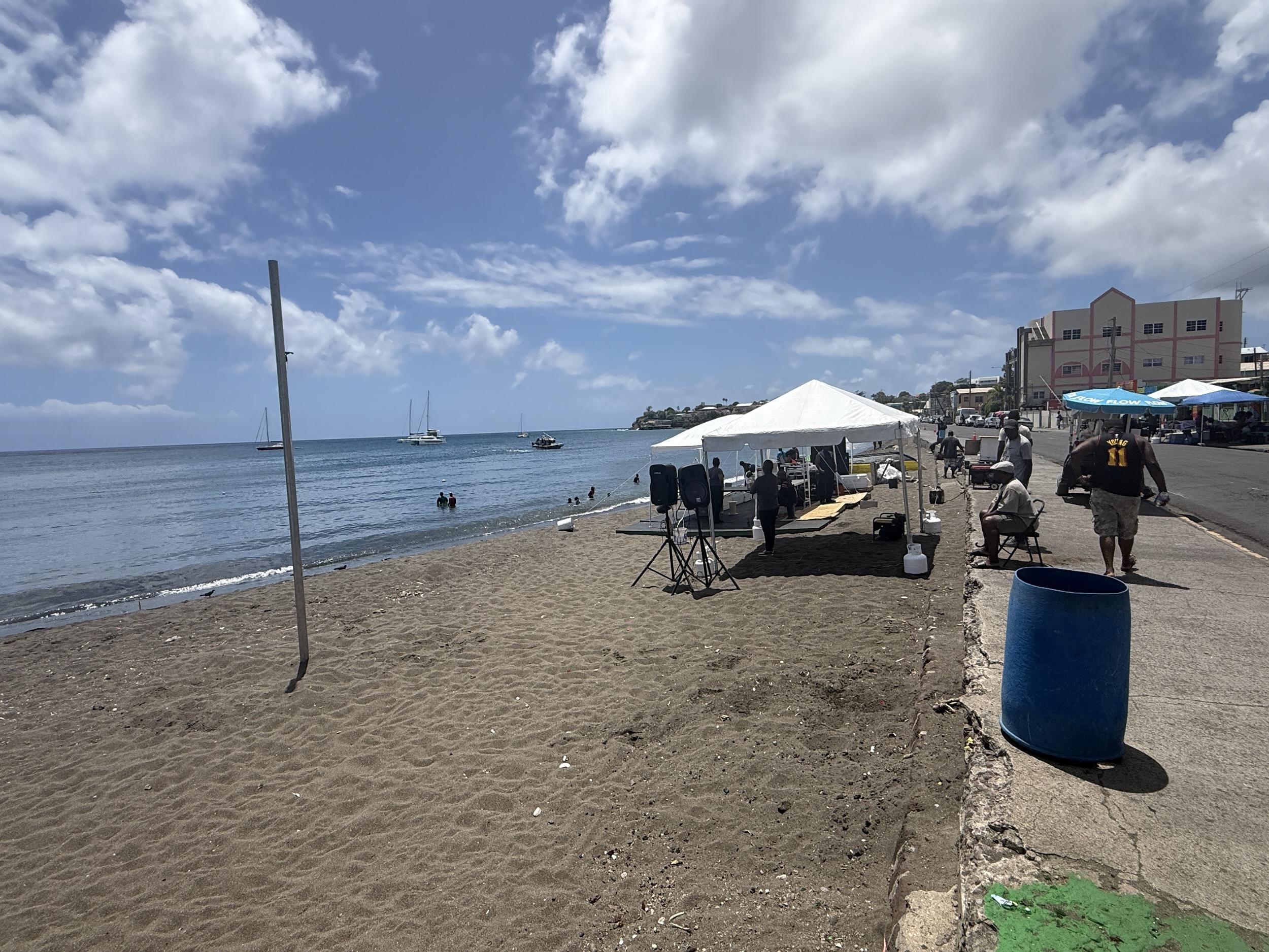 Waterfront / beach area near Port Zante in St Kitts
