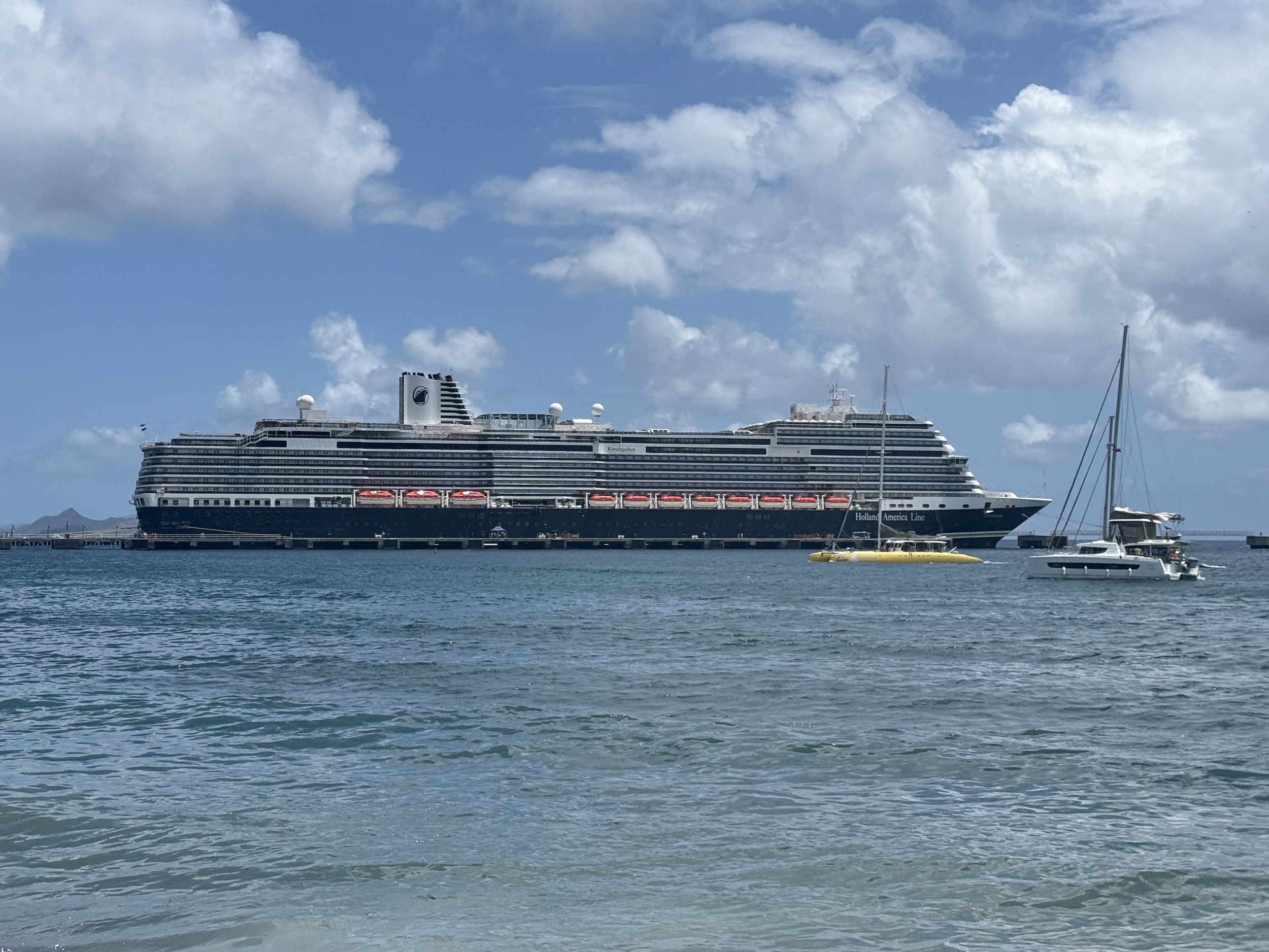 Koningsdam docked in St. Kitts on April 5, 2026