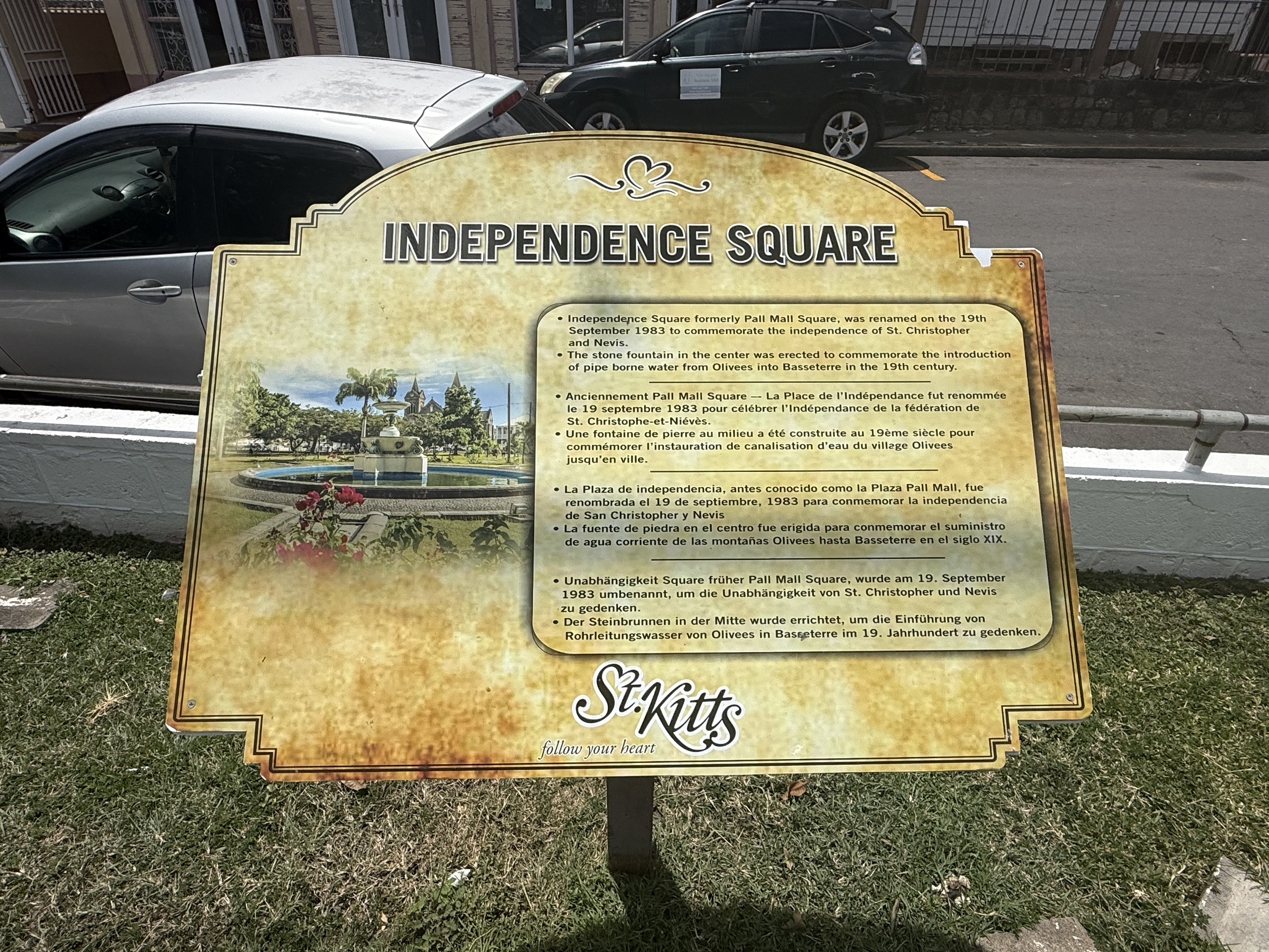 Independence Square in St Kitts
