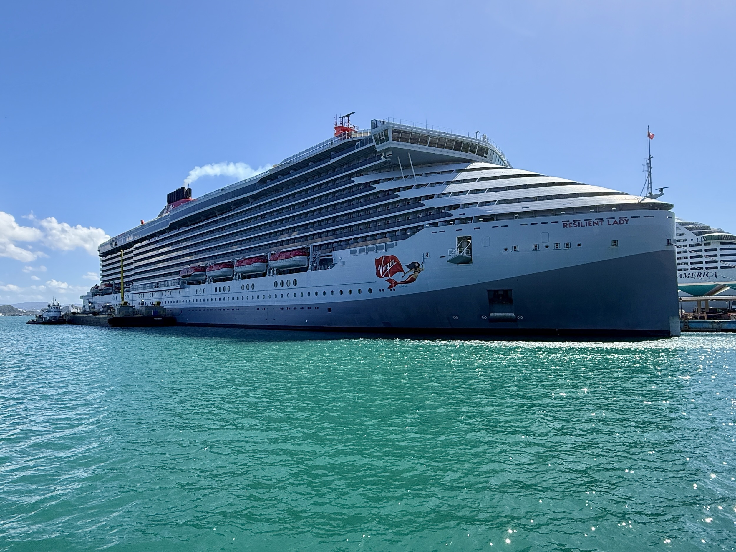 Virgin Voyages Resilient Lady in San Juan on April 21, 2026