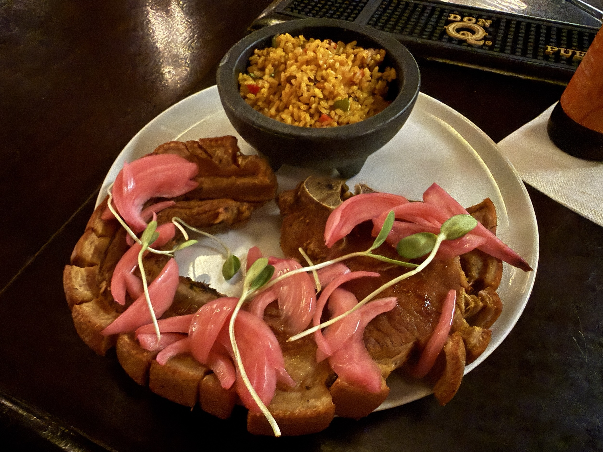 Can Can pork chop from Princesa Cocina Cultura in San Juan