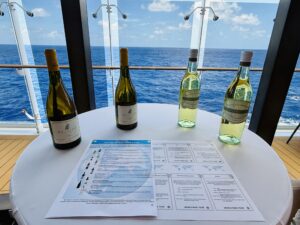 Wine tasting on MSC World America