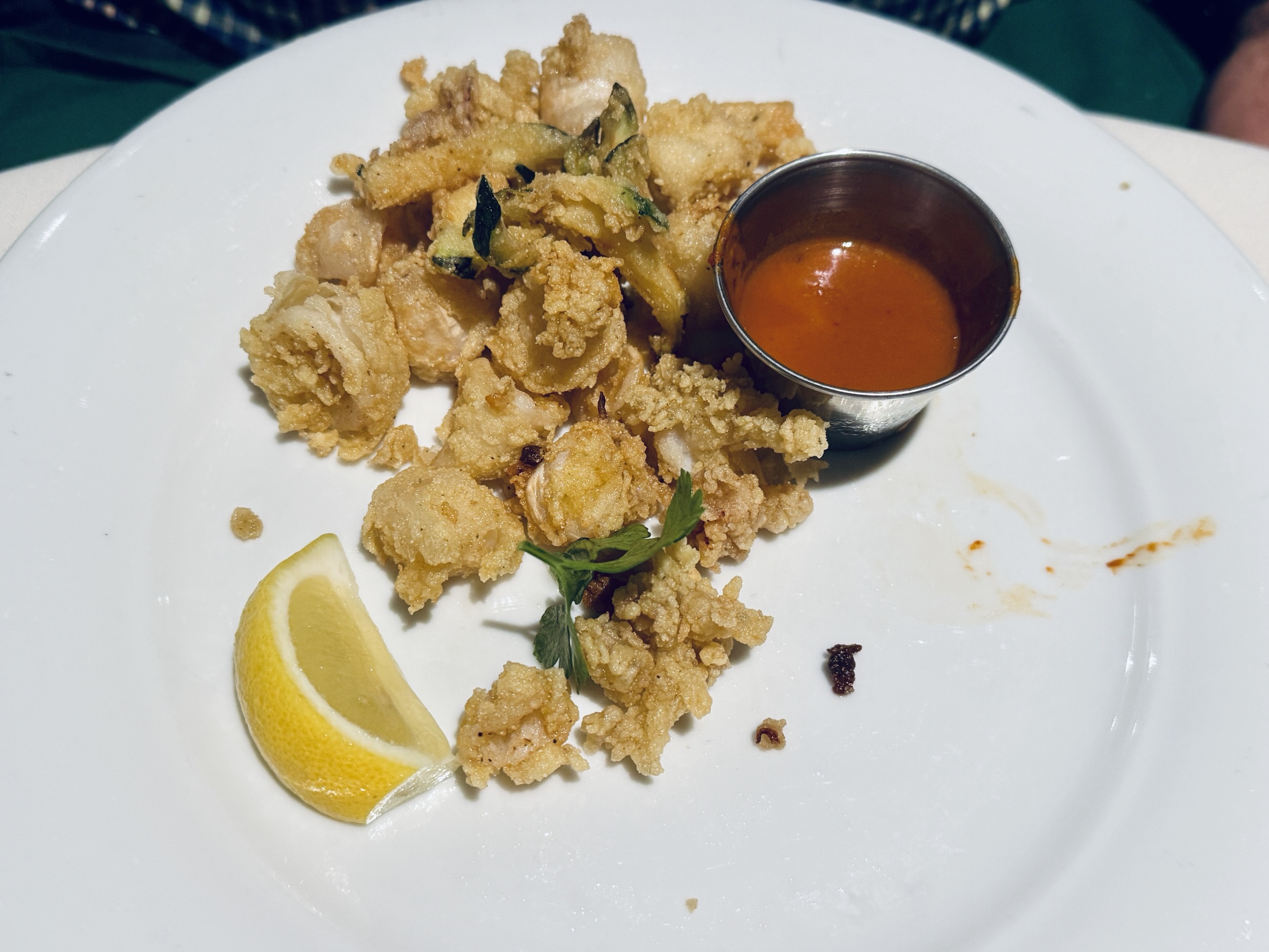 Fried Calamari and Zucchini
