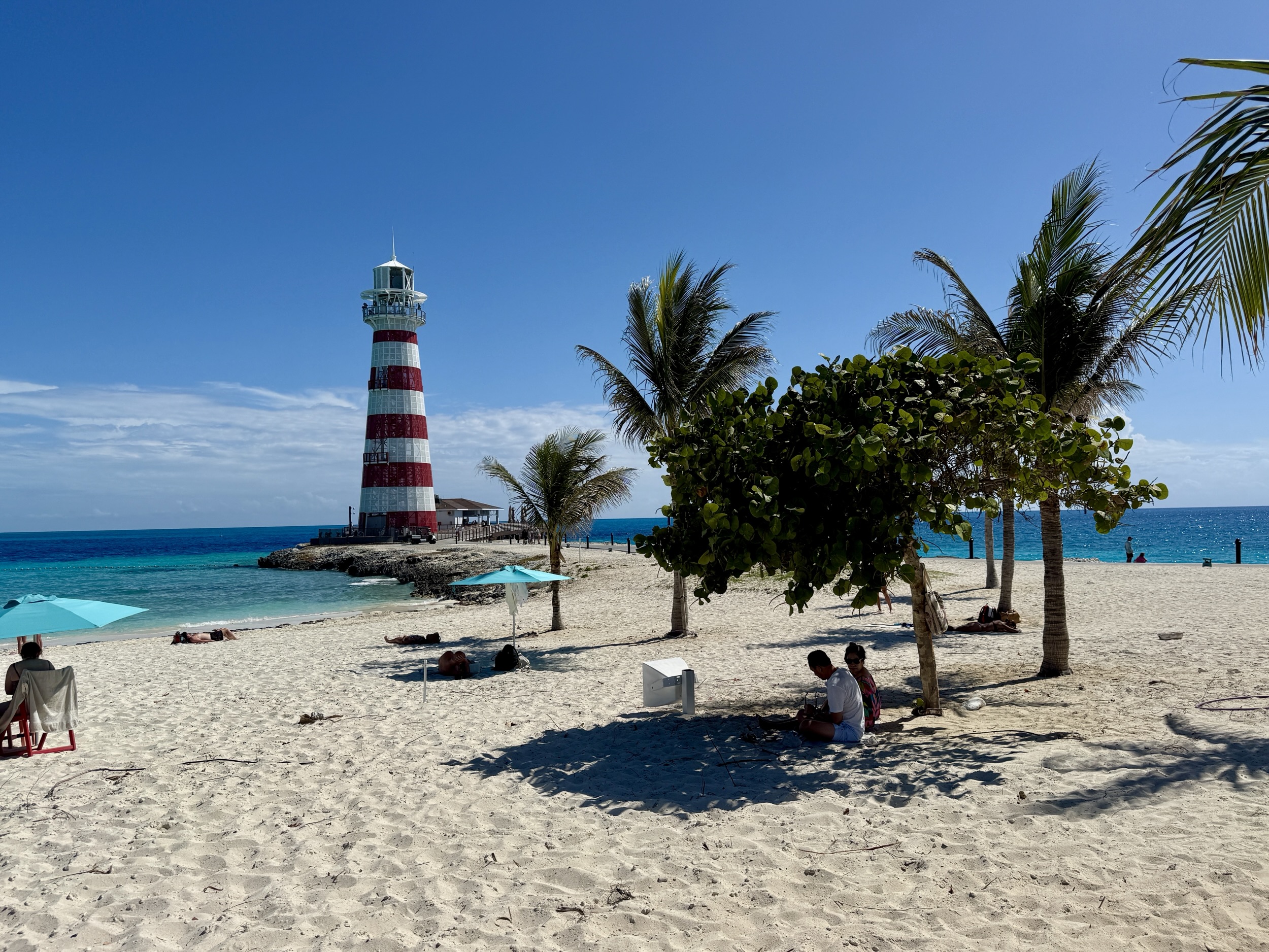 The lighthouse at Ocean Cay