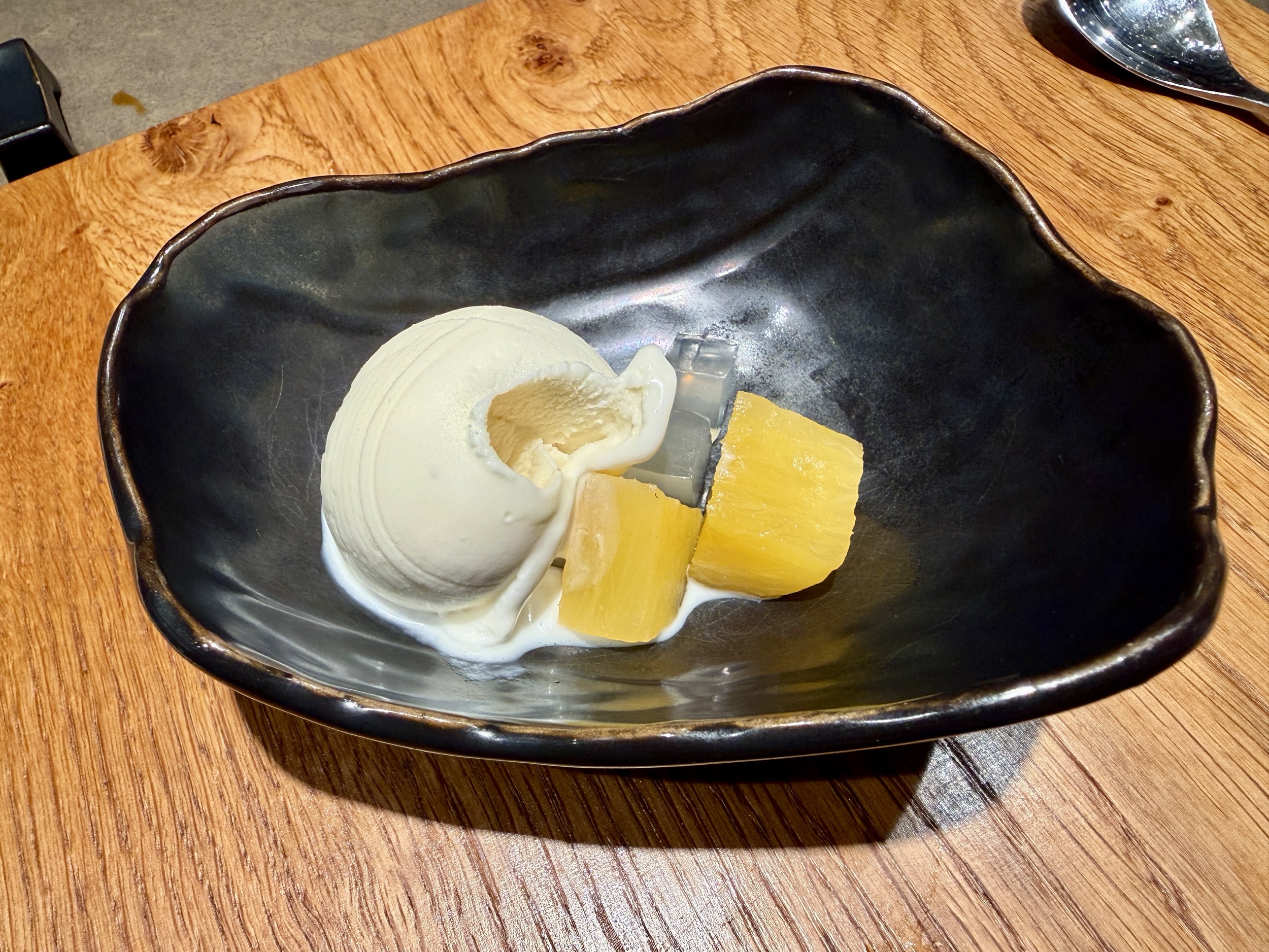 Ice cream dessert from Kaito Teppanyaki on MSC World America