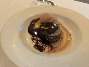Molten Lava Cake from Concierge Welcome Lunch
