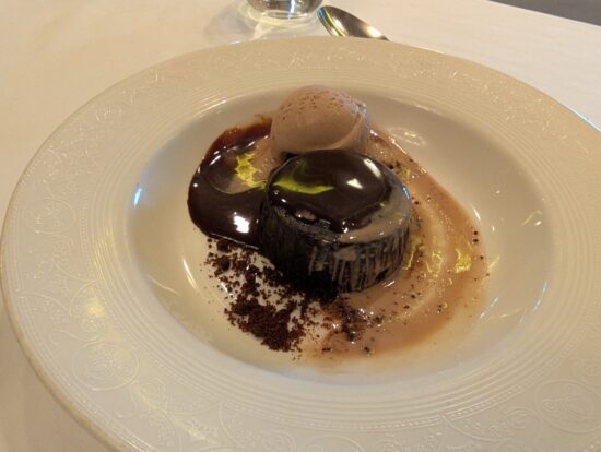 Molten Lava Cake from Concierge Welcome Lunch