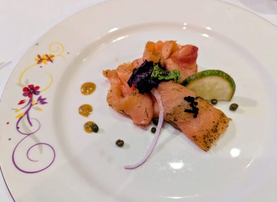 Royal Marinated Salmon from Rapunzel's Royal Gathering on the Disney Magic