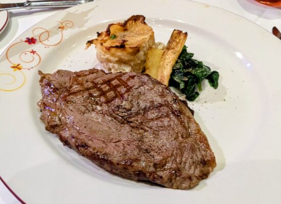 King Frederic's Grilled Sirloin from Rapunzel's Royal Gathering on the Disney Magic