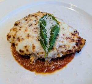 Chicken Parmesan from Palo on the Disney Magic