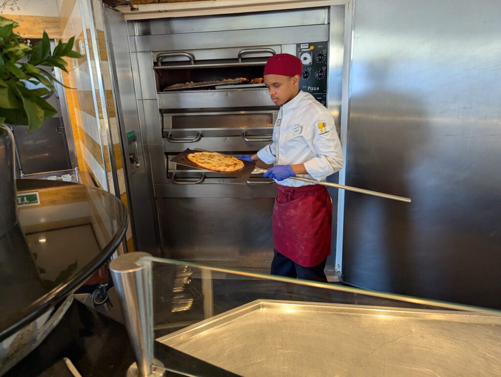 Njabulo, Flatbread Artisan in Palo on the Disney Magic