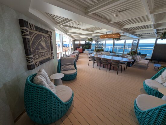 Disney Magic Concierge Lounge outdoor deck
