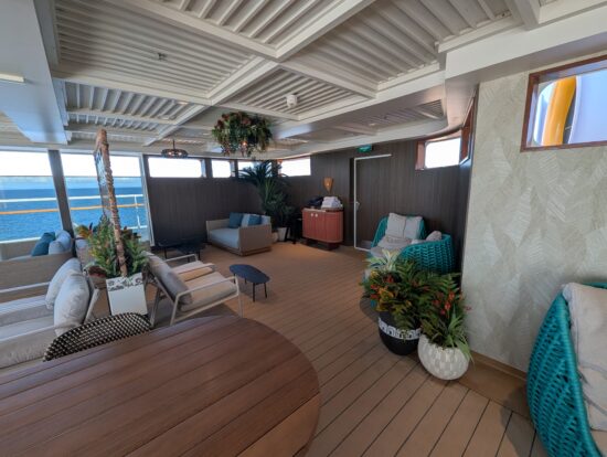 Disney Magic Concierge Lounge outdoor deck