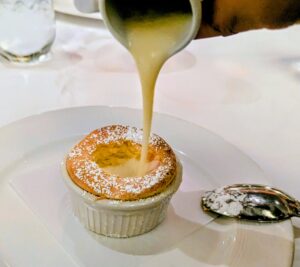 Grand Marnier Soufflé from Lumiere's on the Disney Magic