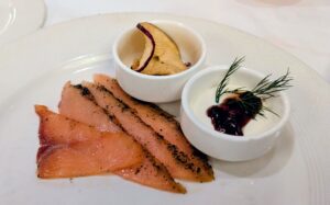 Arendelle Gravlax from Frozen Menu on the Disney Magic