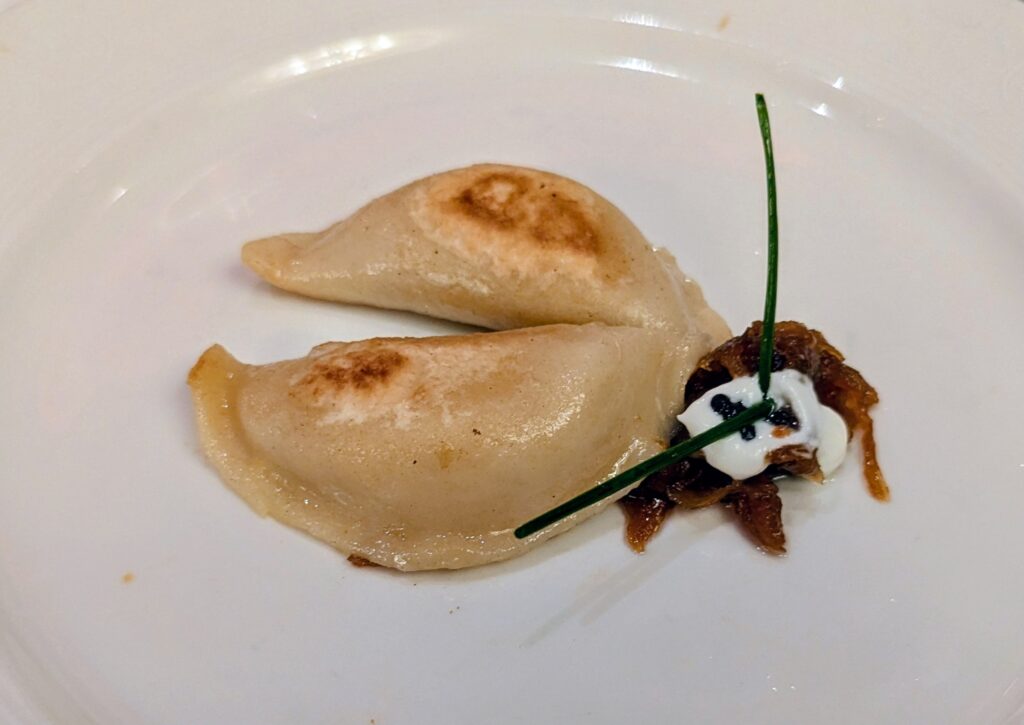 Fried Pierogies from Frozen Menu on the Disney Magic