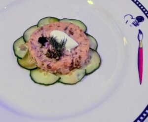 Smoked Salmon Tartare from Animator's Palate on Disney Magic